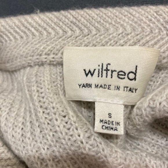 Aritzia Wilfred Durandal Tunic Beige Knit Wool Sweater - Picture 4 of 12